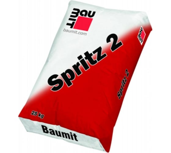 Цементный штукатурный набрызг Baumit Spritz 2, 25кг